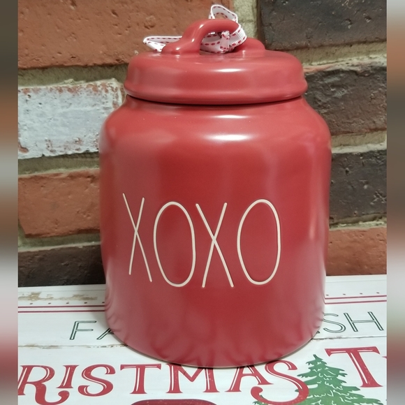 Rae Dunn Holiday Rae Dunn Xoxo Large Big Red Canister Happy Valentines Day Poshmark